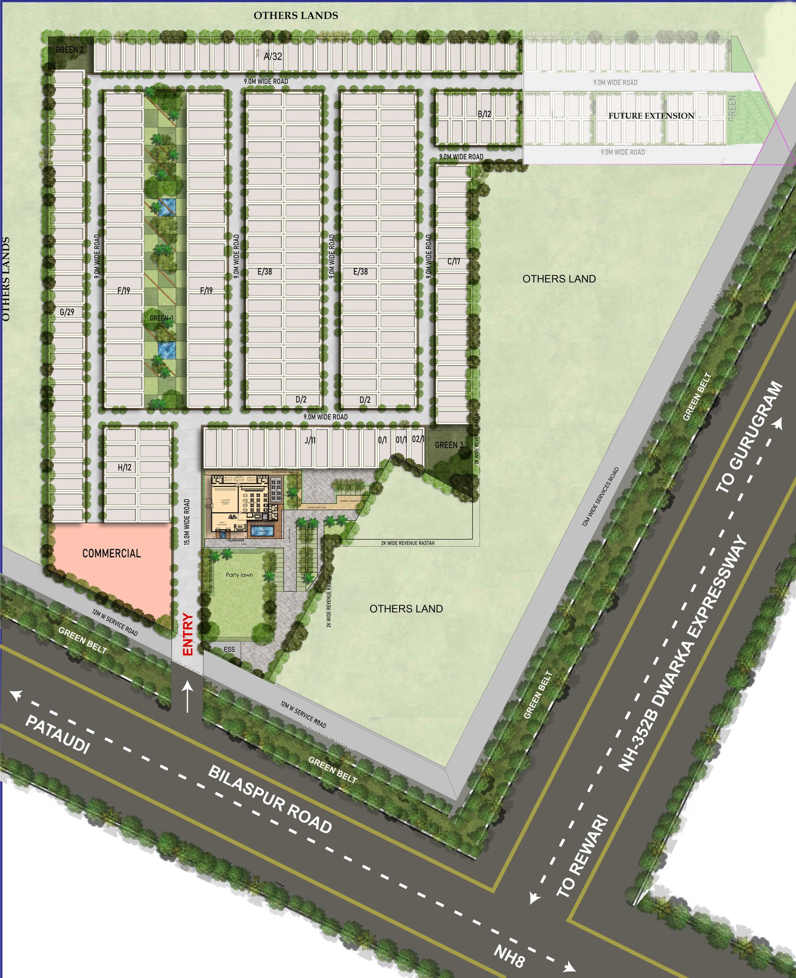 Jay Shree Royal Green Location Map